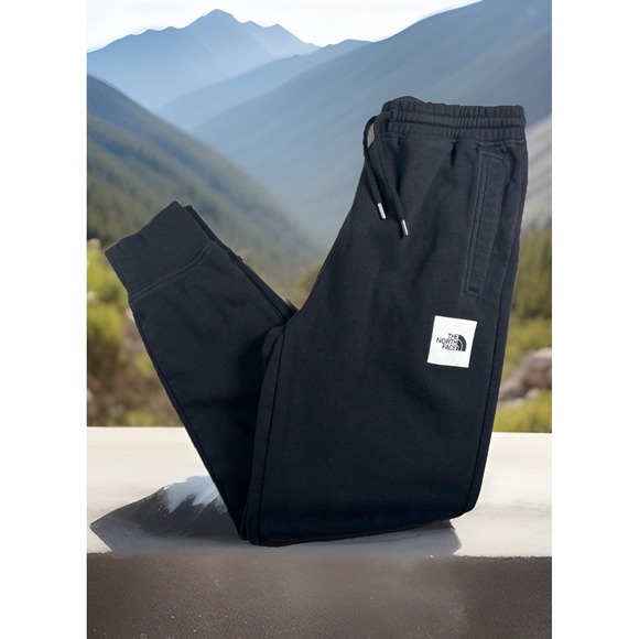 The North Face Box NSE Joggers Mens Size S Black Regular Fit Fleece Sweatpants - Picture 1 of 10
